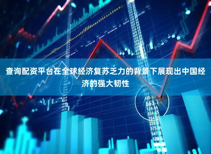 查询配资平台在全球经济复苏乏力的背景下展现出中国经济的强大韧性